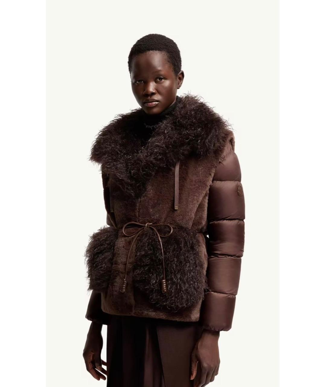 MONCLER Коричневая куртка, фото 2