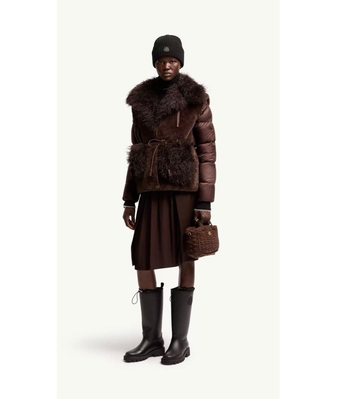 MONCLER Коричневая куртка, фото 4