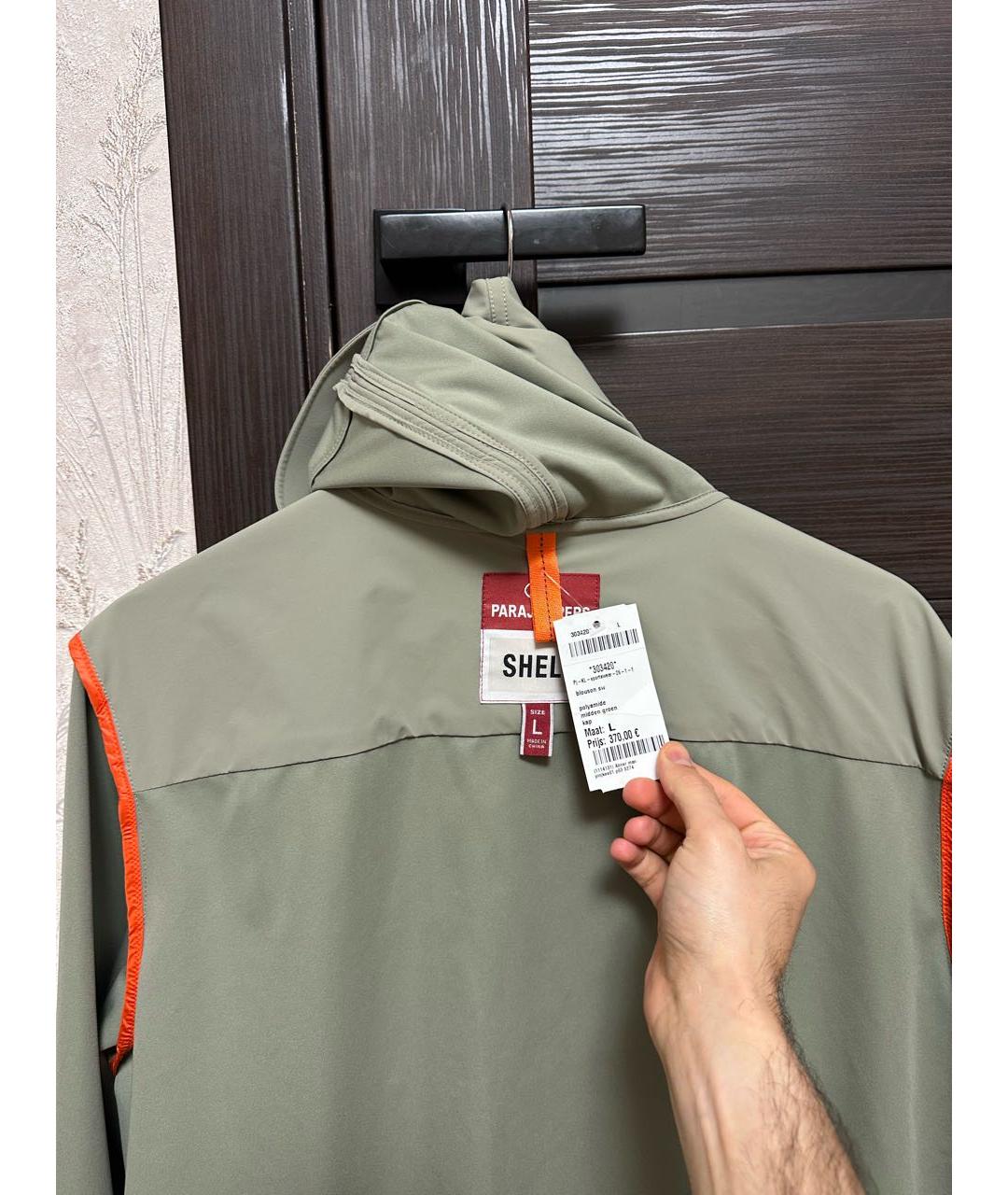 PARAJUMPERS Зеленая полиамидовая куртка, фото 3