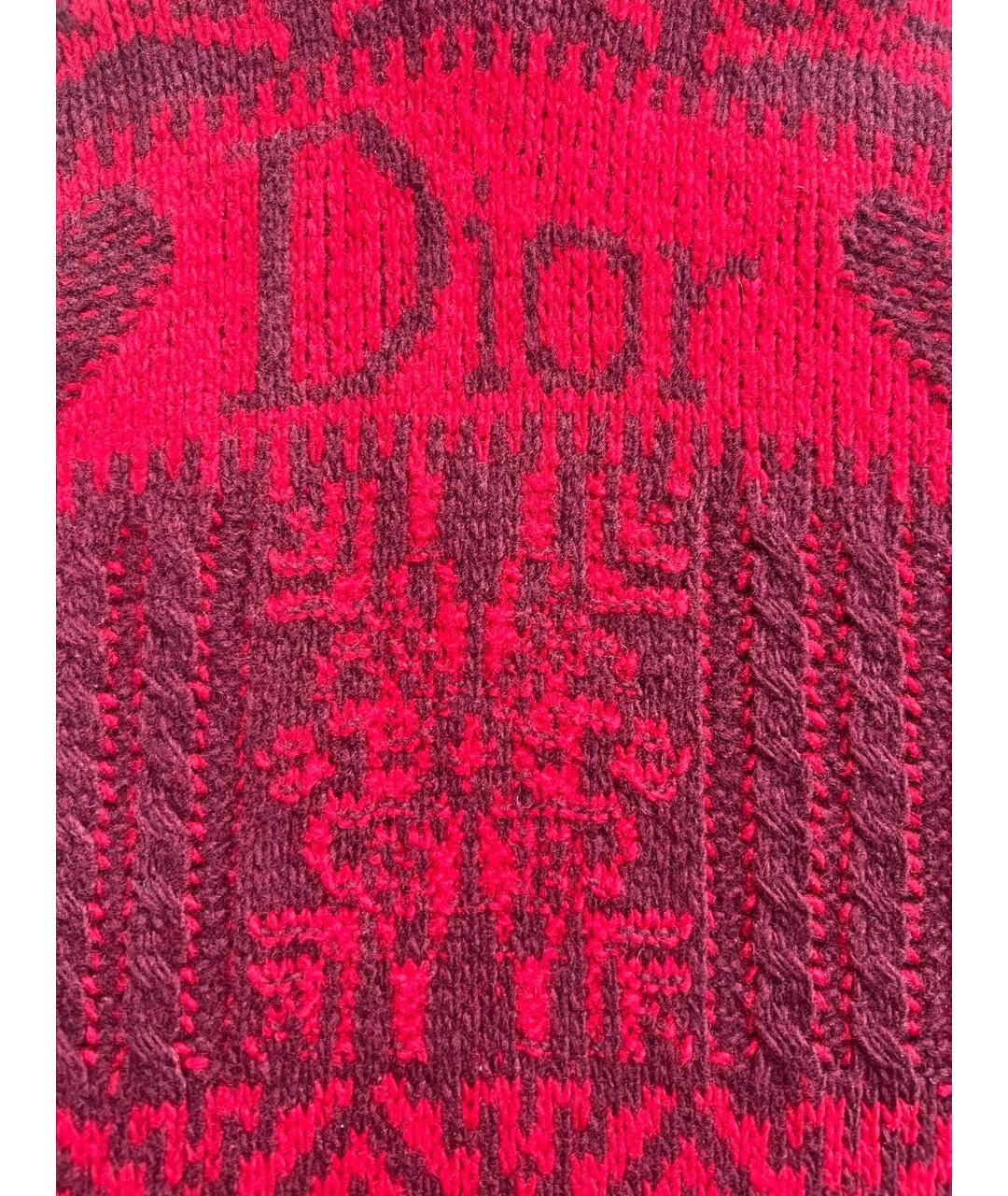 CHRISTIAN DIOR Красный шерстяной джемпер / свитер, фото 4