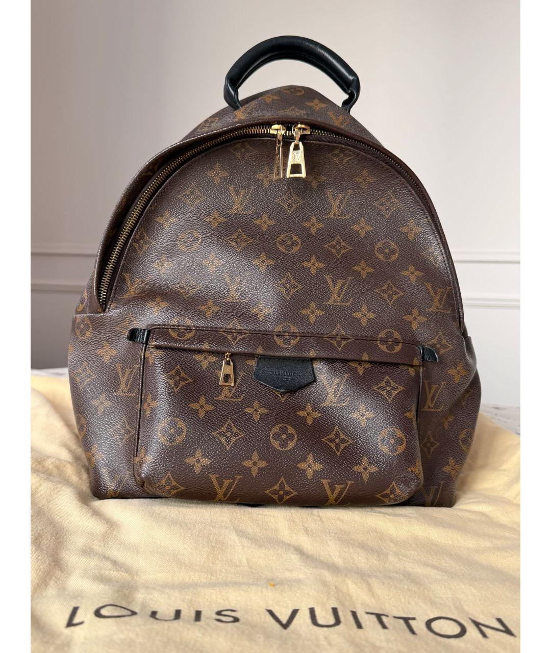 LOUIS VUITTON Коричневый хлопковый рюкзак, фото 8