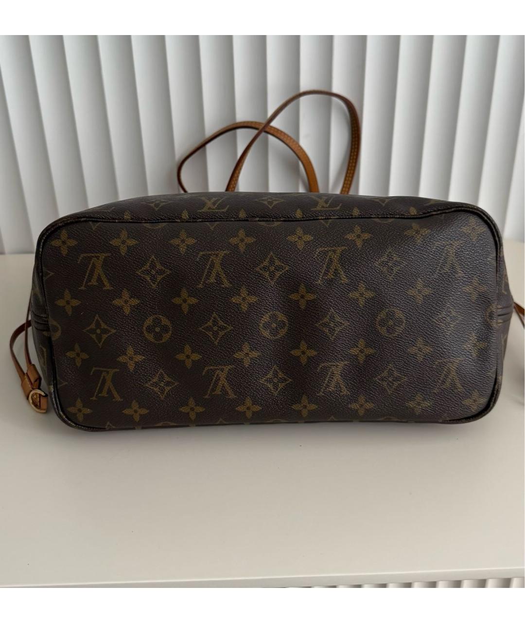 LOUIS VUITTON Коричневая сумка тоут из канвы, фото 5