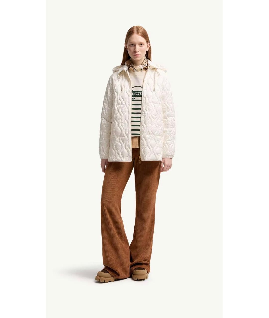 MONCLER Белая куртка, фото 4
