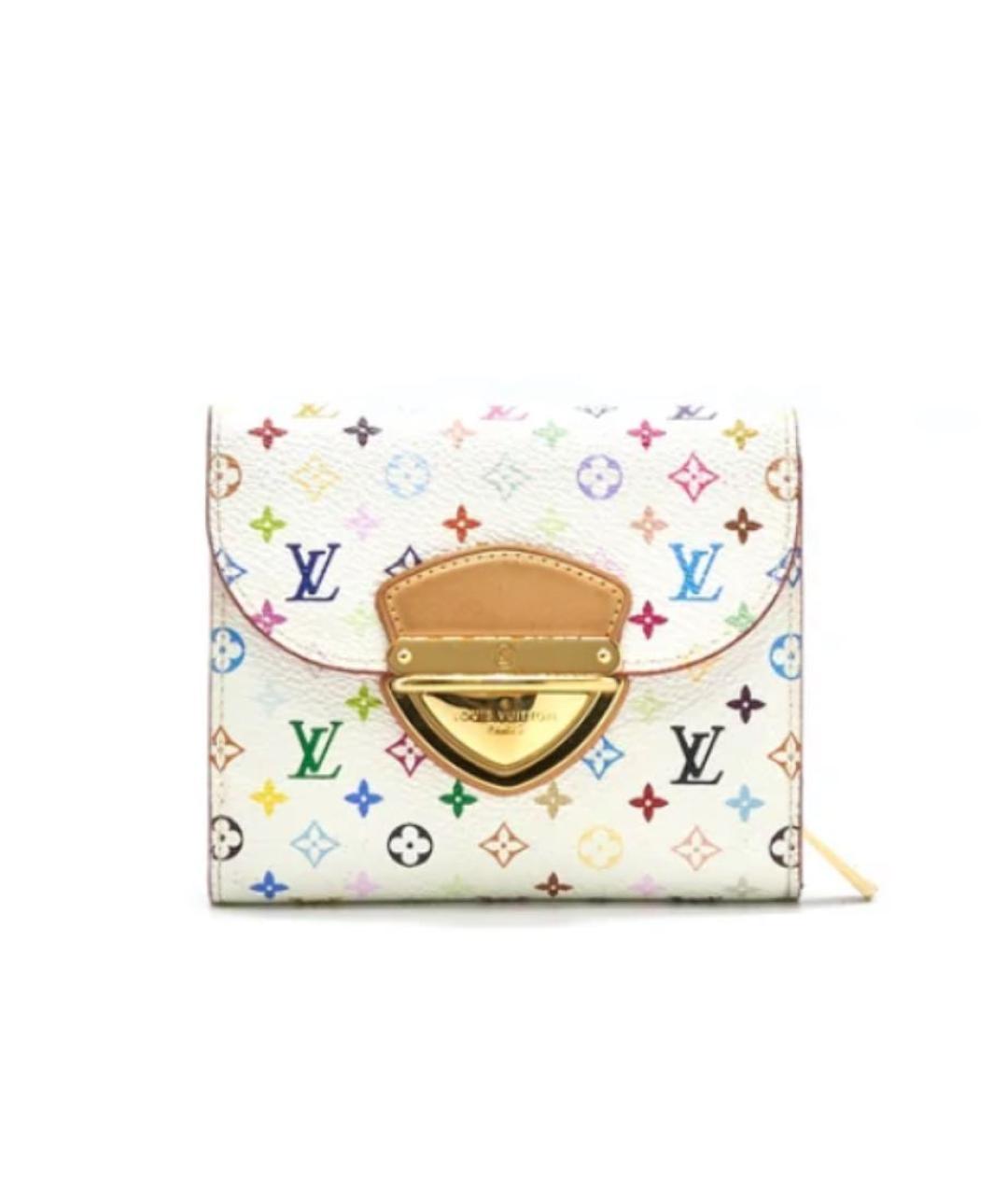 LOUIS VUITTON Белый кожаный кошелек, фото 1