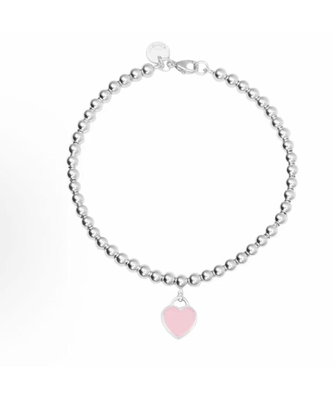 TIFFANY&CO Розовый серебряный браслет, фото 7