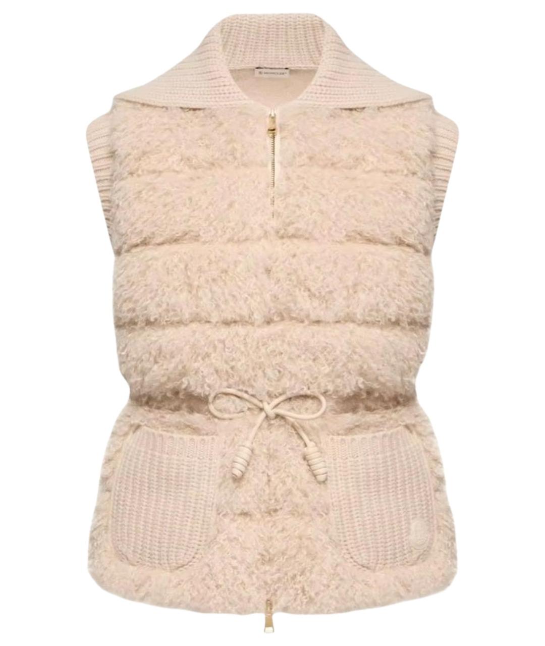 MONCLER Бежевый жилет, фото 1