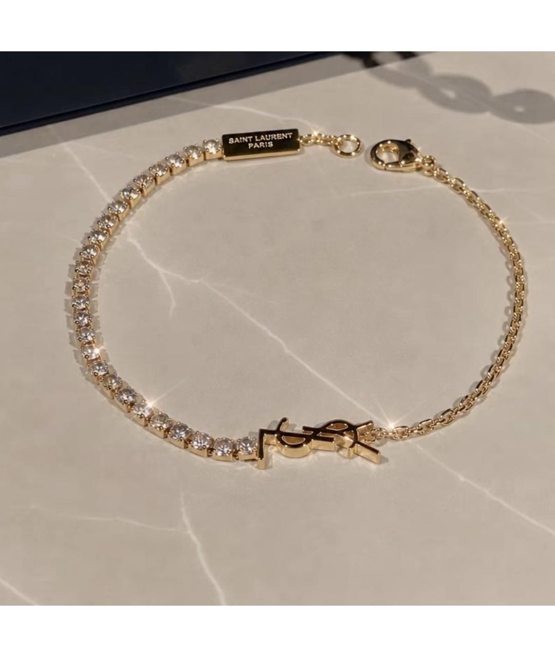 SAINT LAURENT Золотой браслет, фото 5