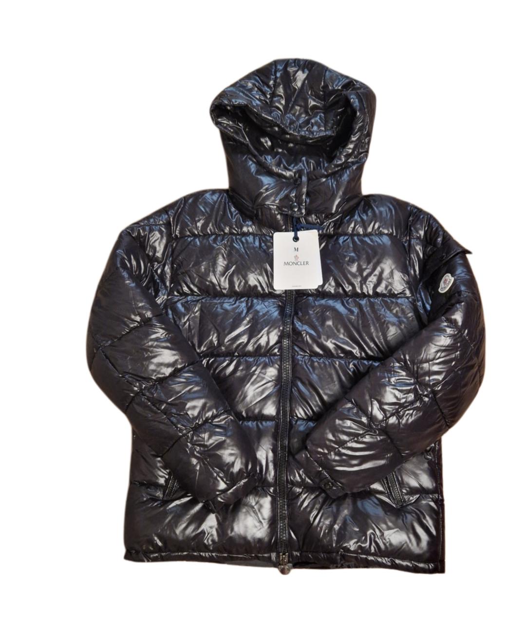 MONCLER Черный нейлоновый пуховик, фото 1