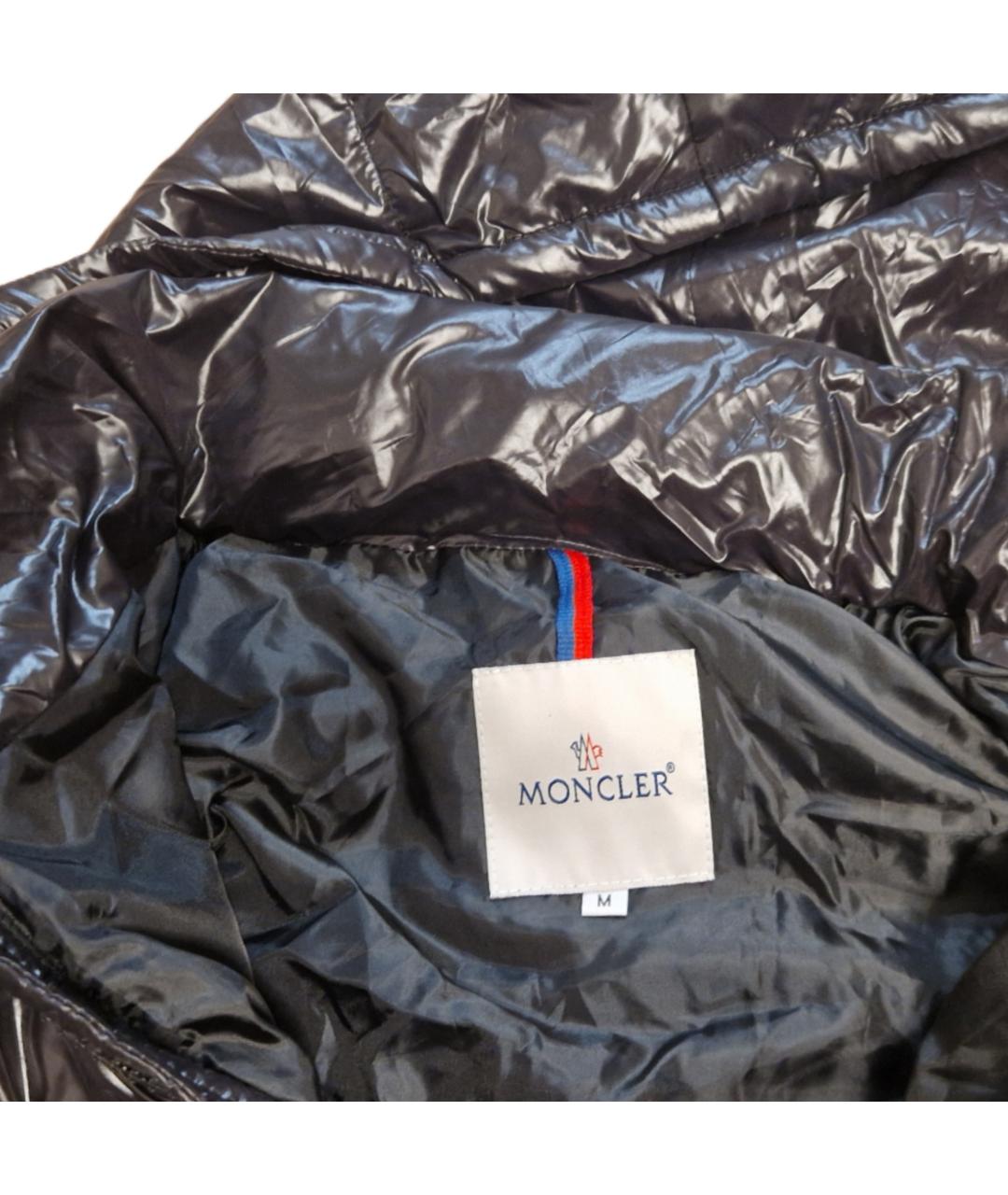 MONCLER Черный нейлоновый пуховик, фото 3