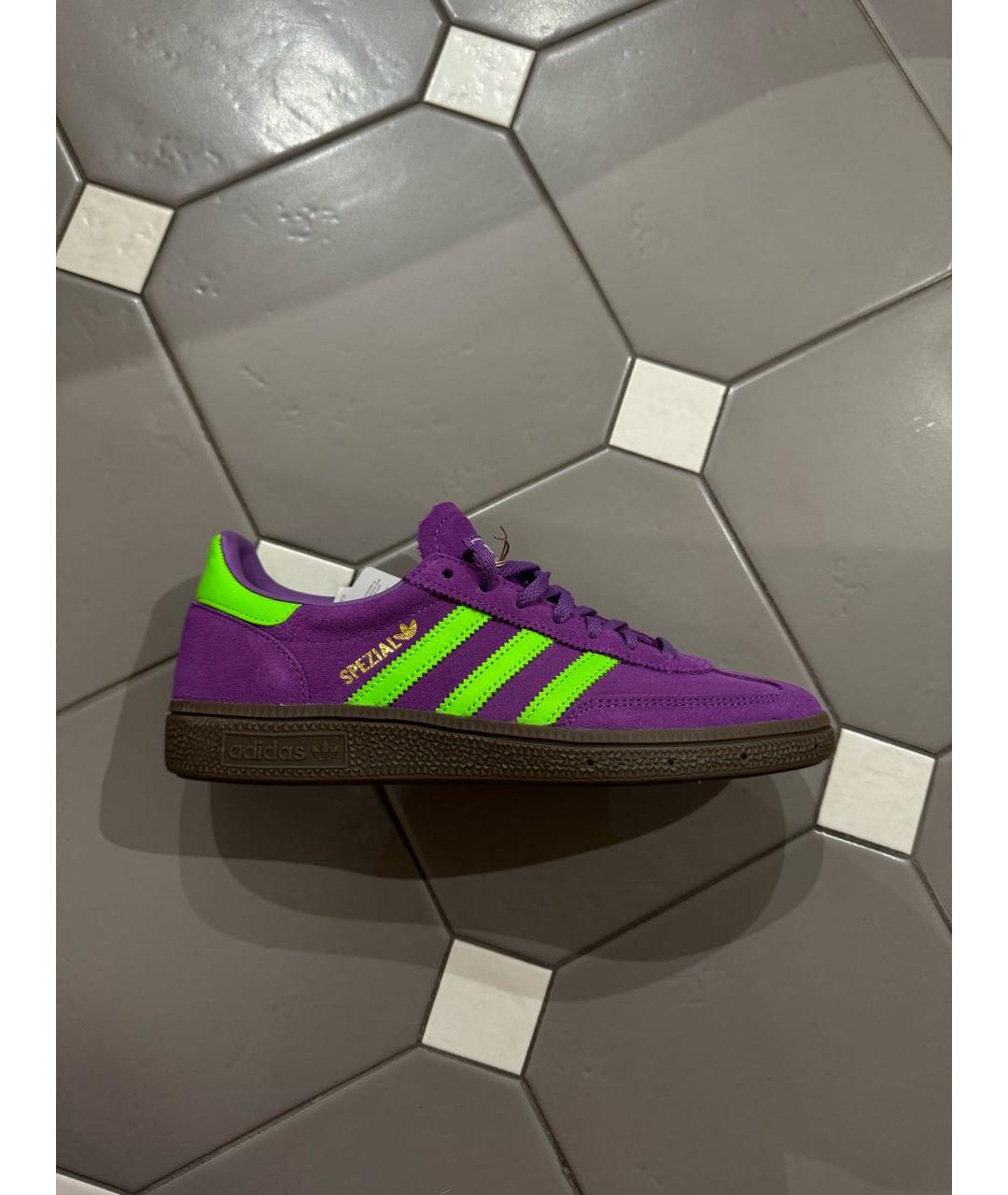 ADIDAS Фиолетовые замшевые кеды, фото 5