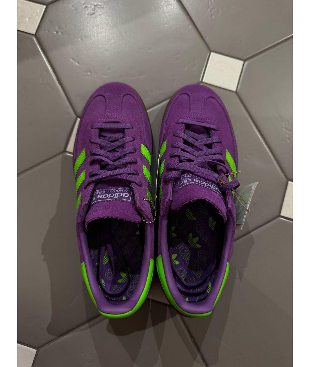 ADIDAS Фиолетовые замшевые кеды, фото 3