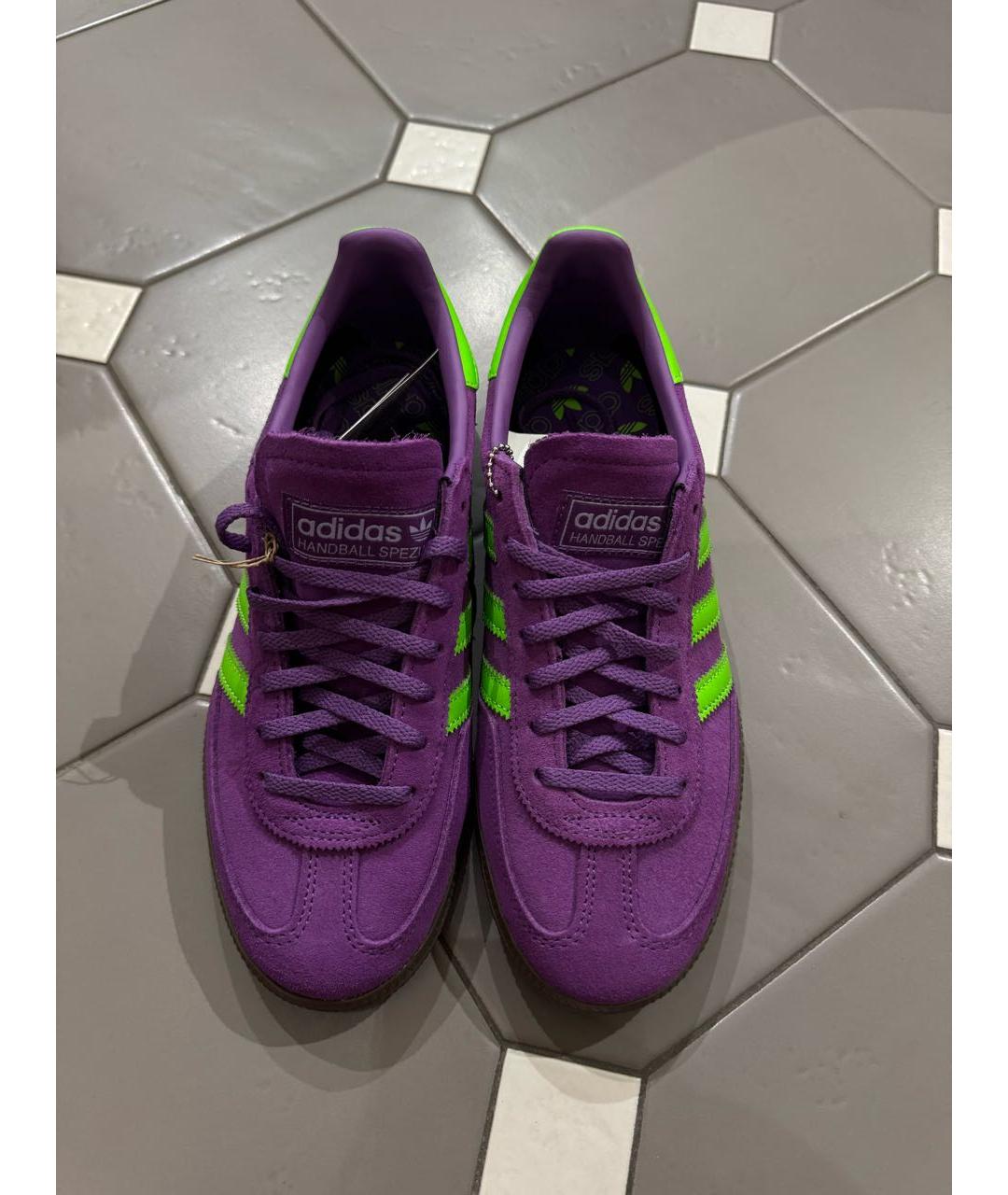 ADIDAS Фиолетовые замшевые кеды, фото 2