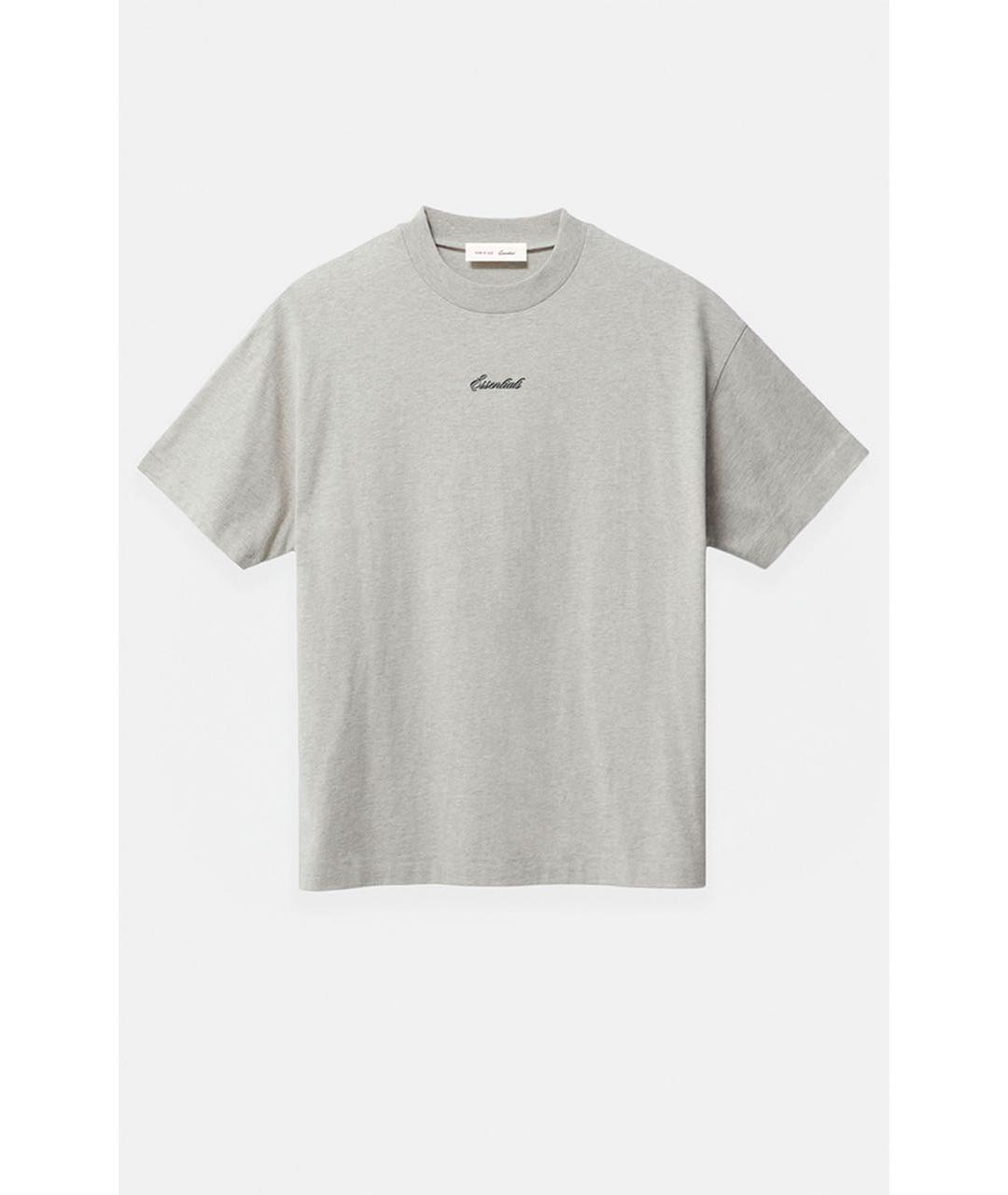 FEAR OF GOD ESSENTIALS Серая хлопковая футболка, фото 6