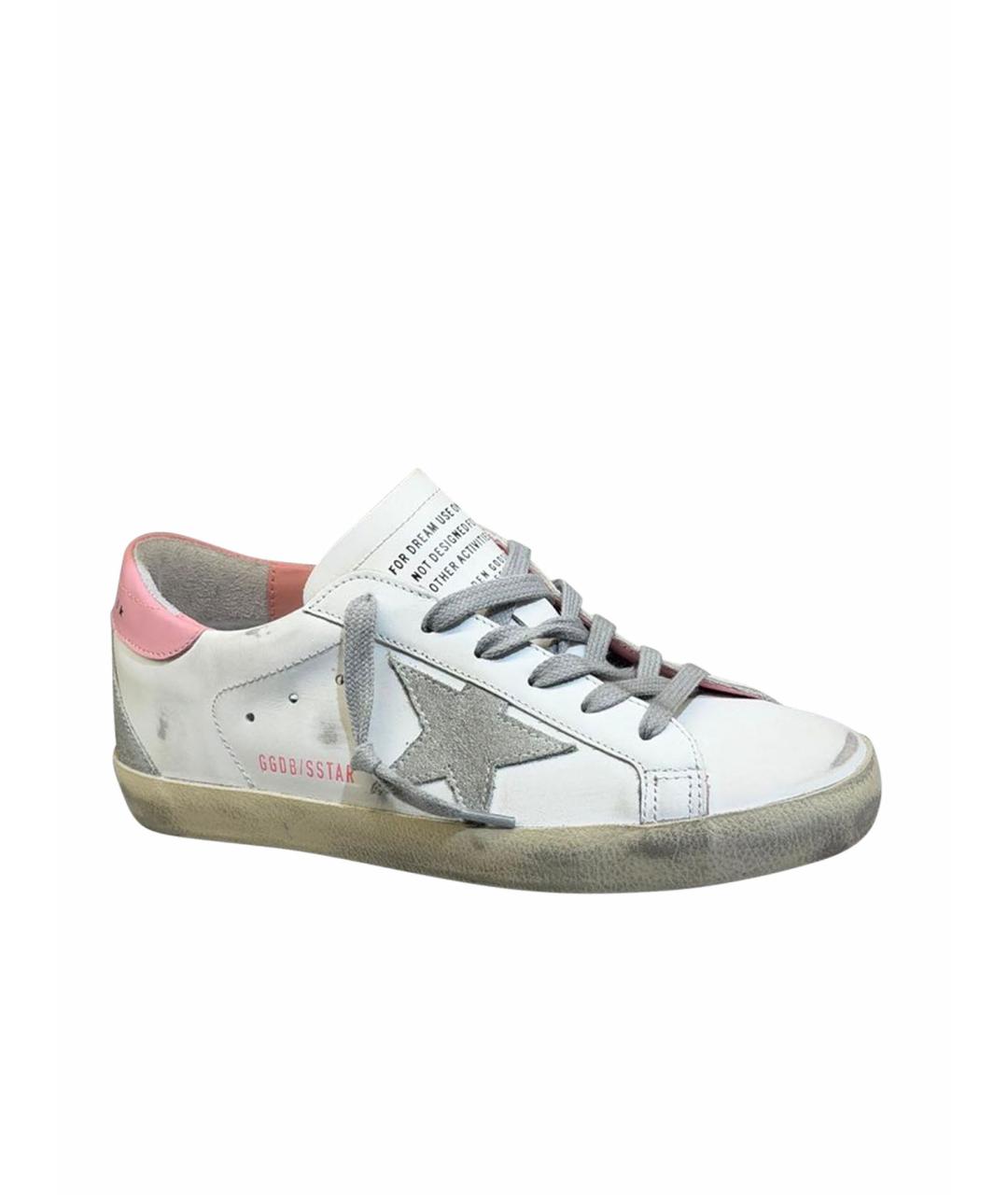 GOLDEN GOOSE Белые кожаные кеды, фото 4