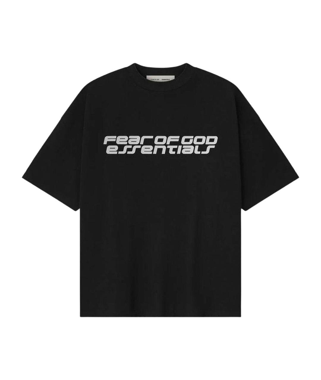 FEAR OF GOD ESSENTIALS Черная хлопковая футболка, фото 1