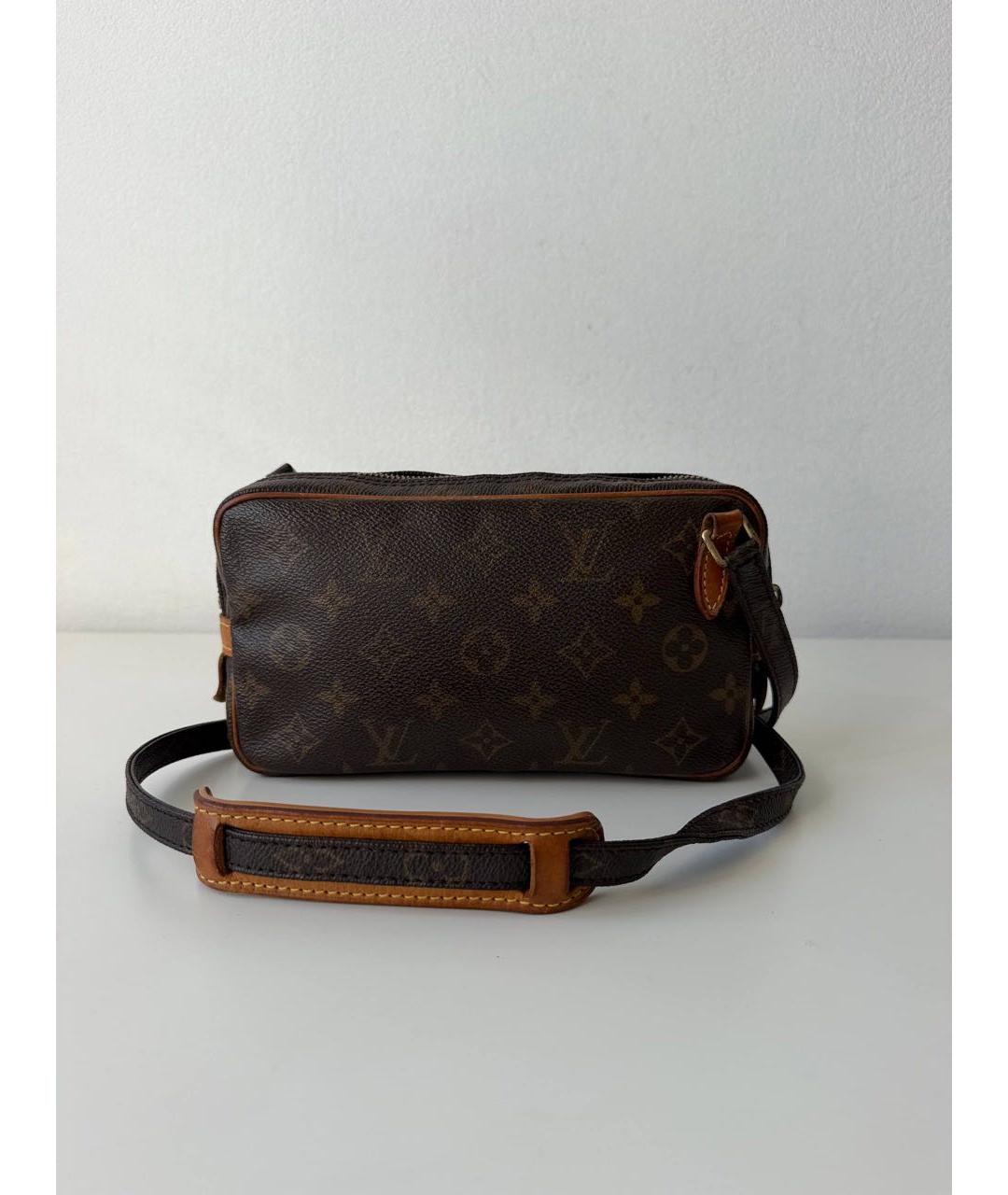 LOUIS VUITTON Коричневая сумка через плечо из канвы, фото 2