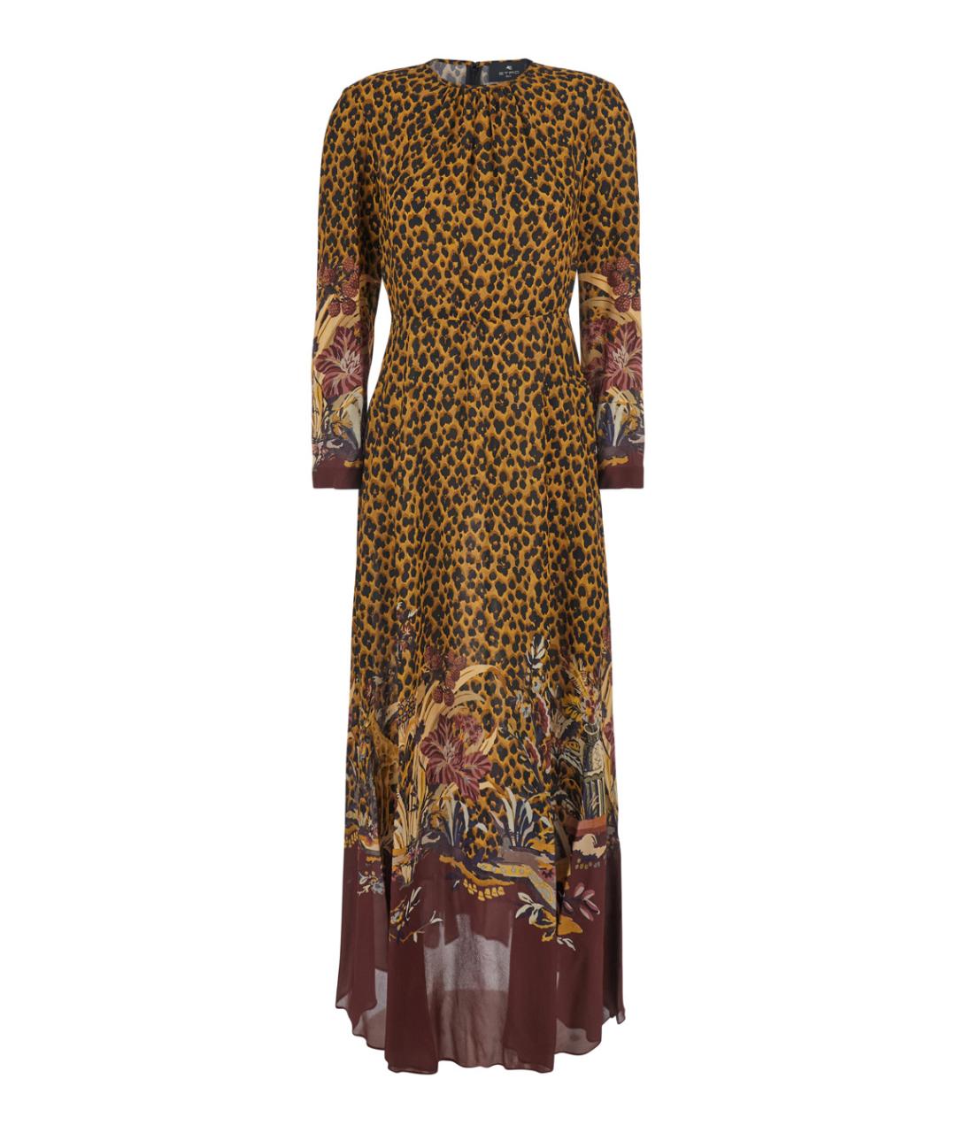 ETRO Коричневое повседневное платье, фото 1
