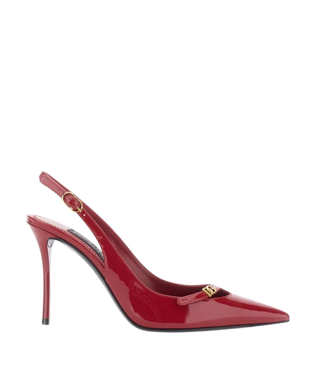 DOLCE&GABBANA Красные туфли из лакированной кожи, фото 1