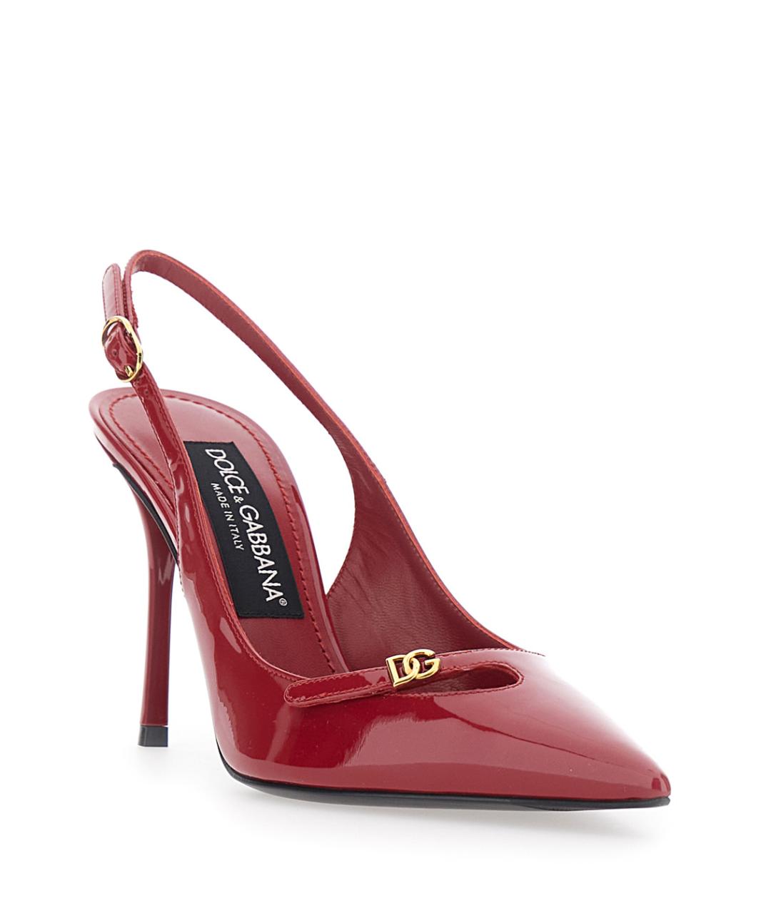 DOLCE&GABBANA Красные туфли из лакированной кожи, фото 2