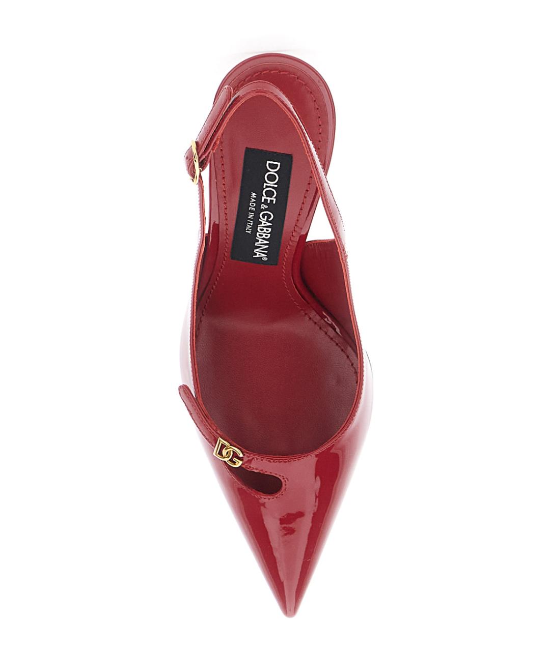 DOLCE&GABBANA Красные туфли из лакированной кожи, фото 4