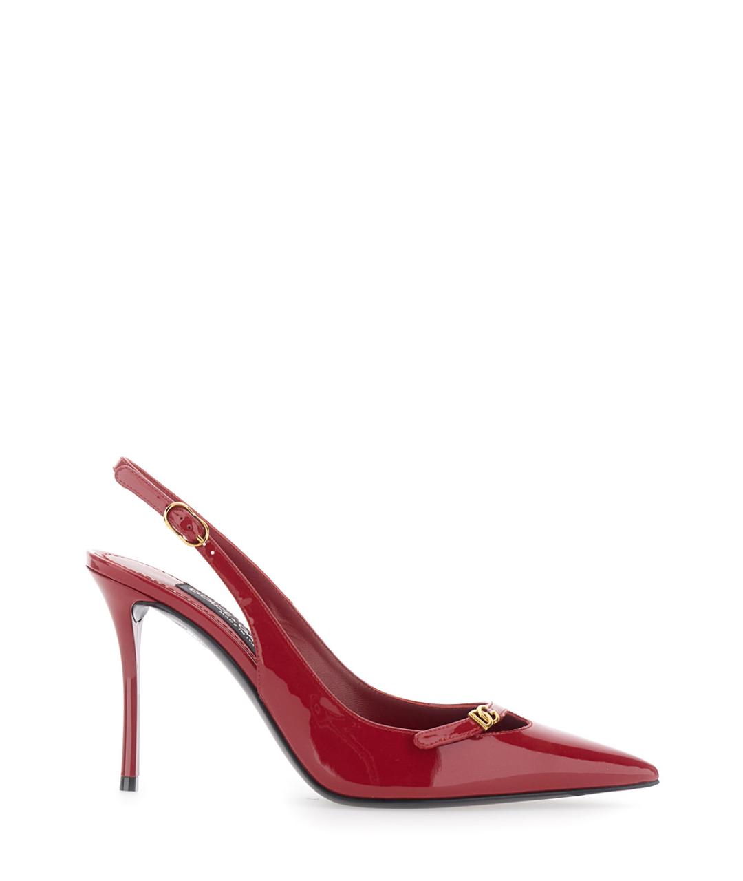 DOLCE&GABBANA Красные туфли из лакированной кожи, фото 5