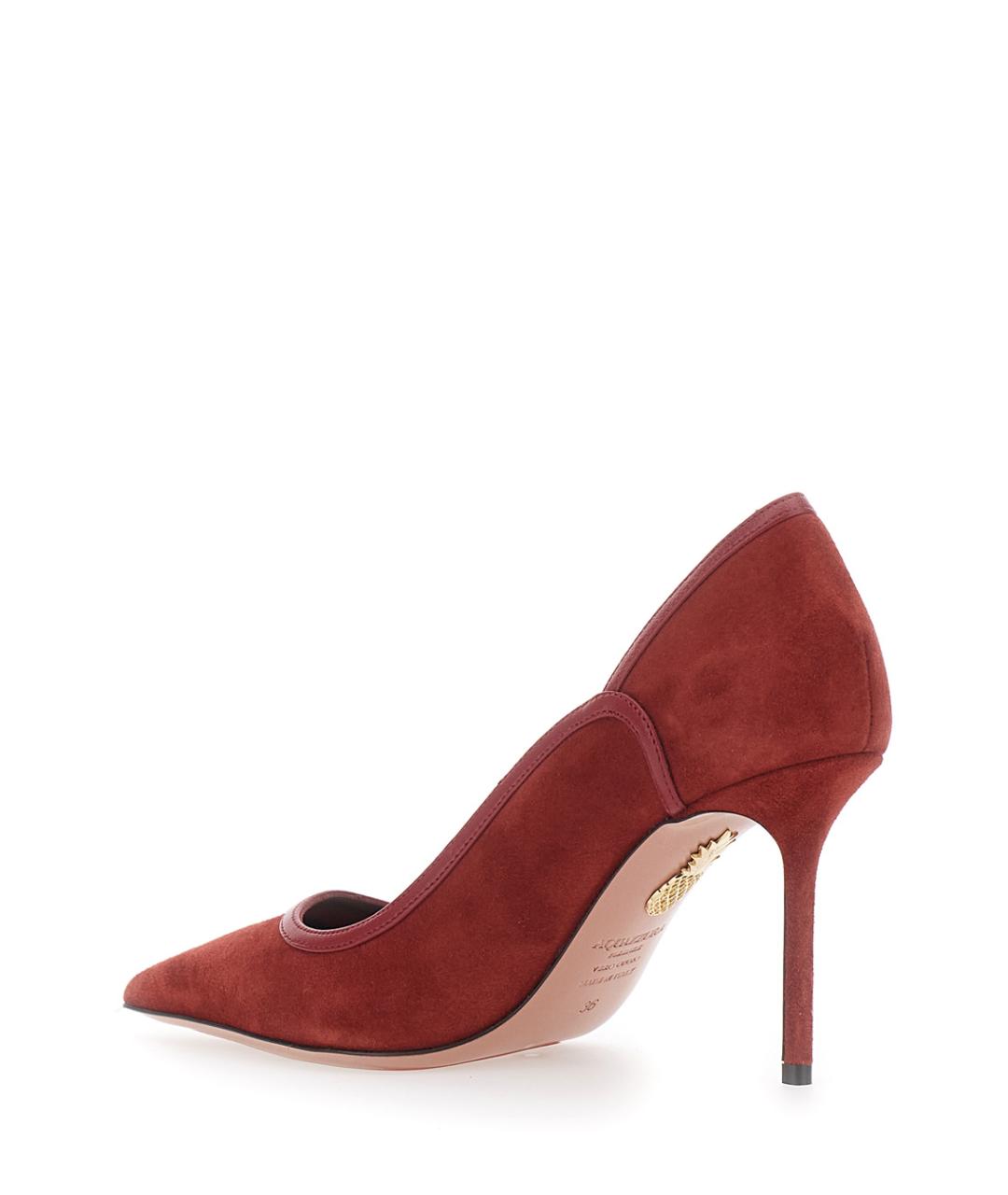 AQUAZZURA Красные замшевые туфли, фото 3