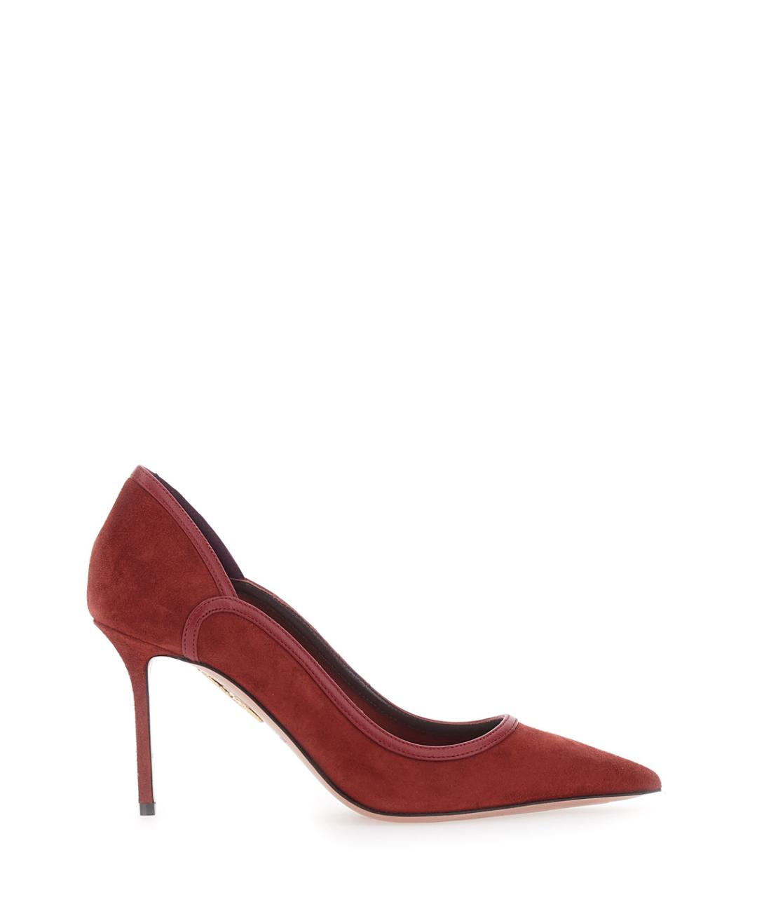AQUAZZURA Красные замшевые туфли, фото 5
