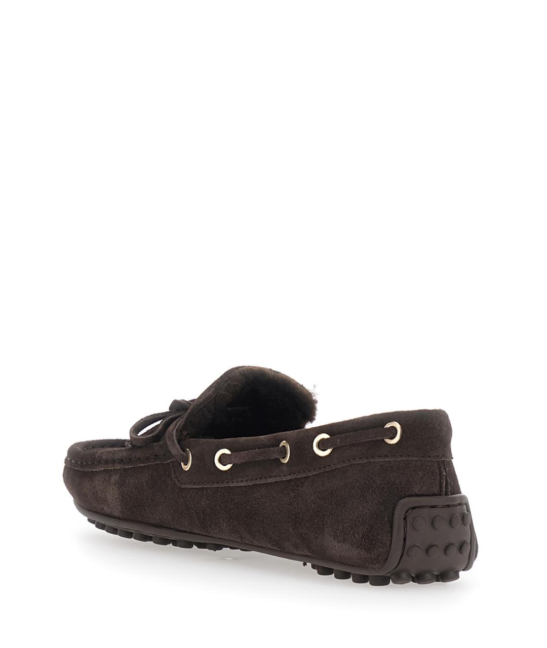 TOD'S Коричневые замшевые лоферы, фото 3