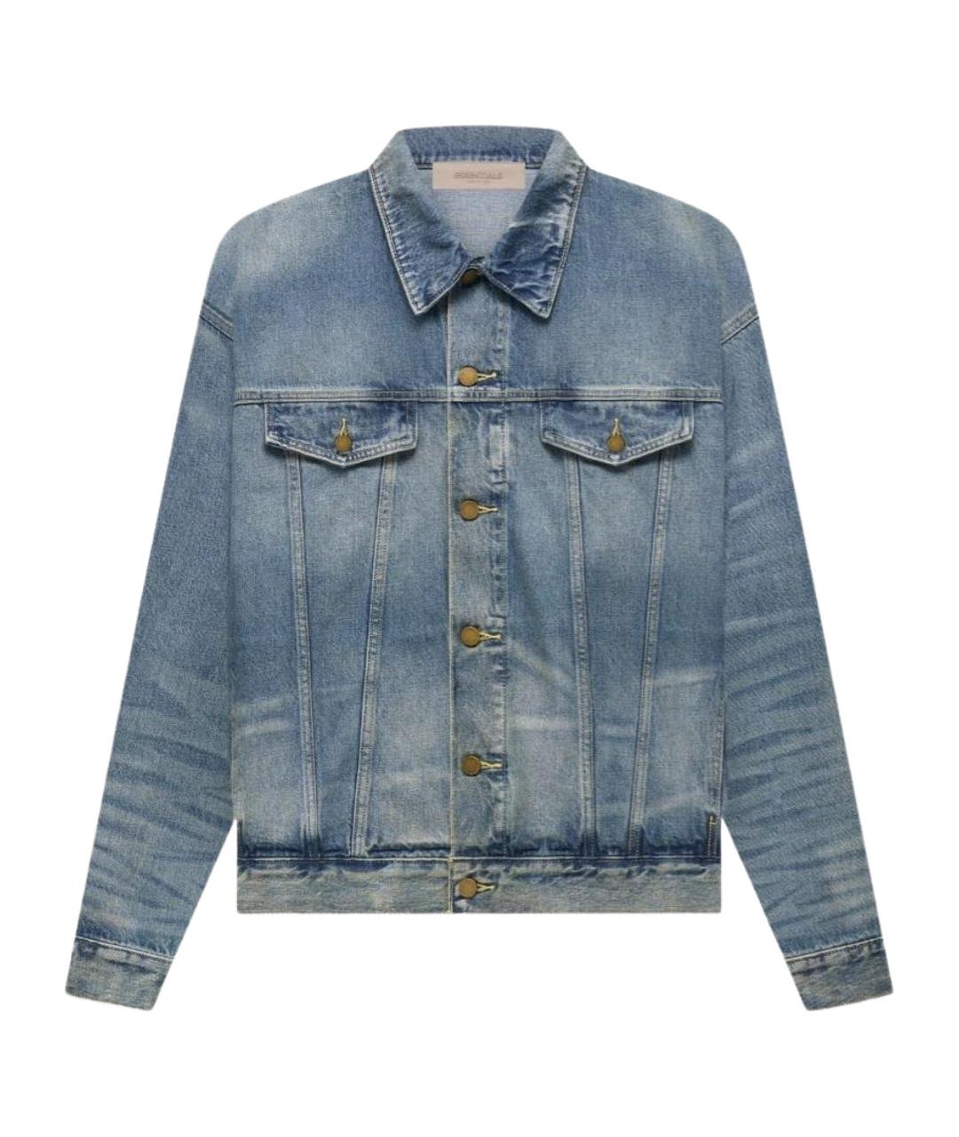 FEAR OF GOD ESSENTIALS Синяя деним куртка, фото 1