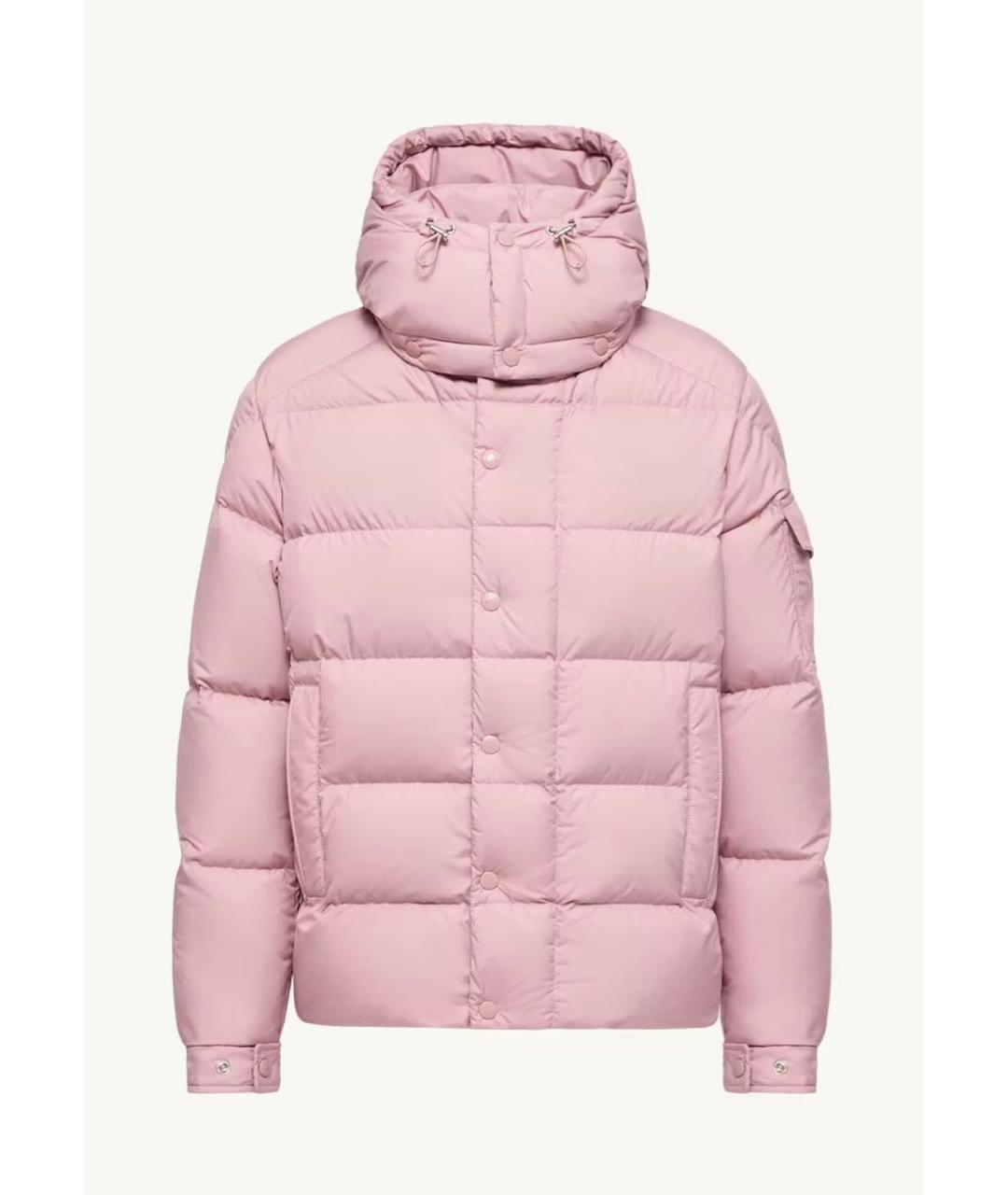 MONCLER Розовый пуховик, фото 6