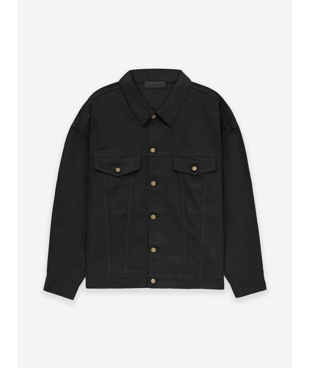 FEAR OF GOD ESSENTIALS Черная деним куртка, фото 4