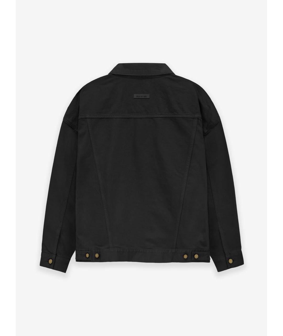 FEAR OF GOD ESSENTIALS Черная деним куртка, фото 2