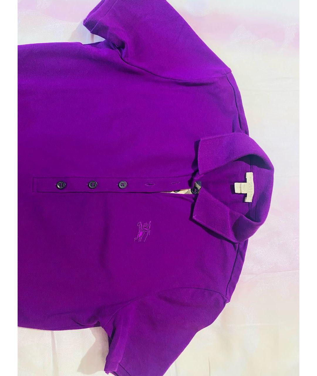 BURBERRY Фиолетовая футболка, фото 3
