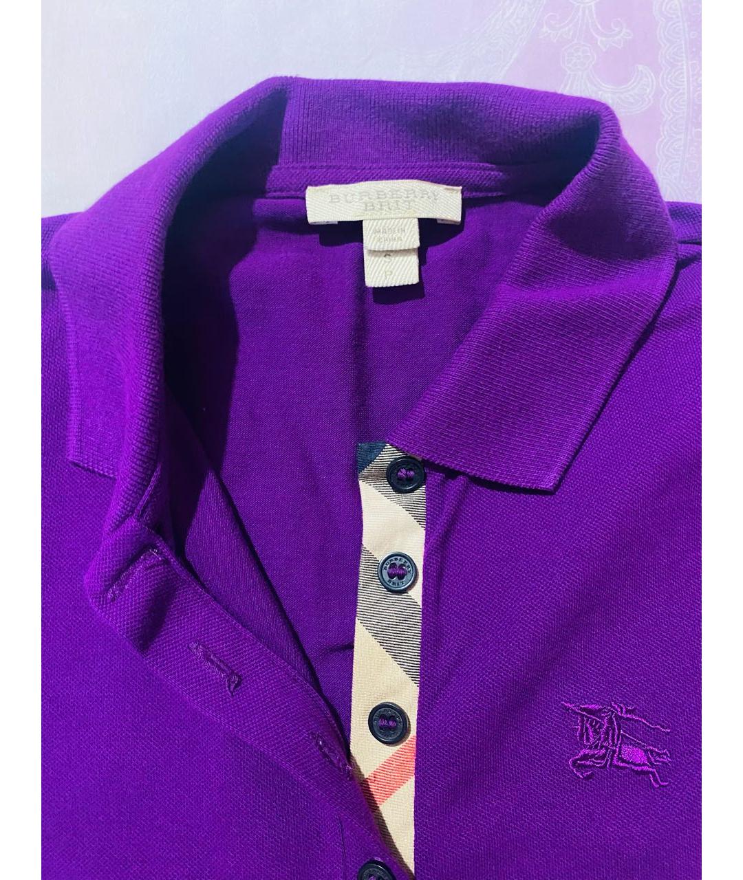 BURBERRY Фиолетовая футболка, фото 4