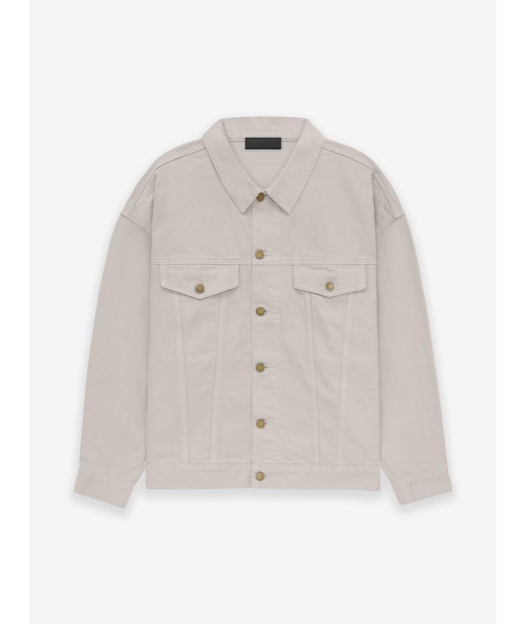 FEAR OF GOD ESSENTIALS Бежевая деним куртка, фото 4