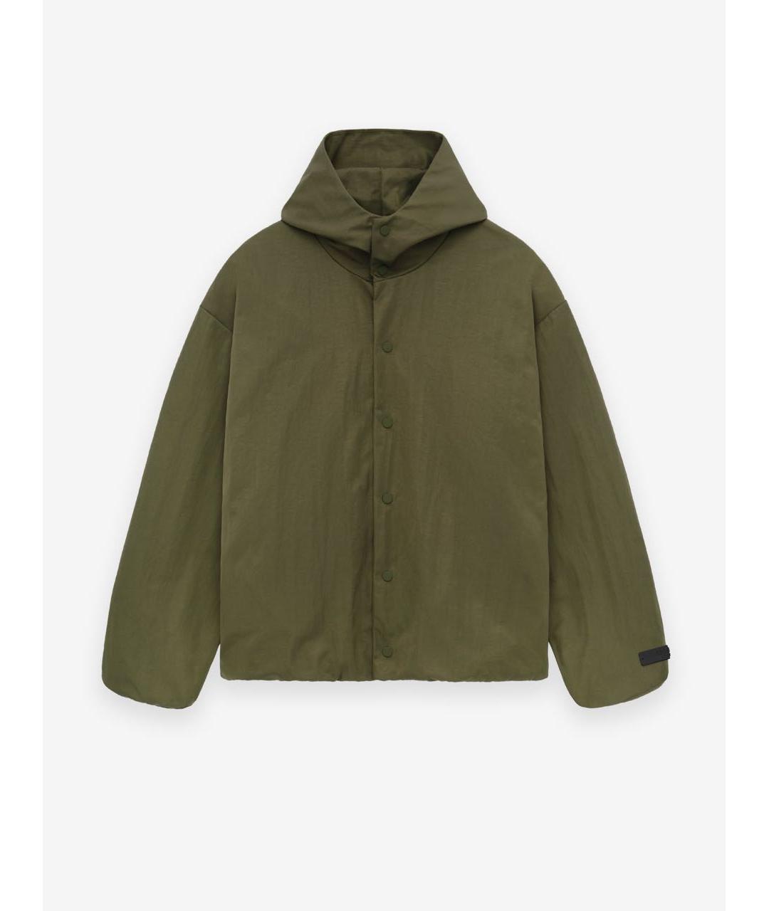 FEAR OF GOD ESSENTIALS Хаки нейлоновая куртка, фото 5