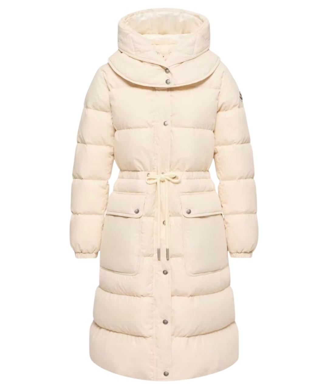MONCLER Бежевый пуховик, фото 1