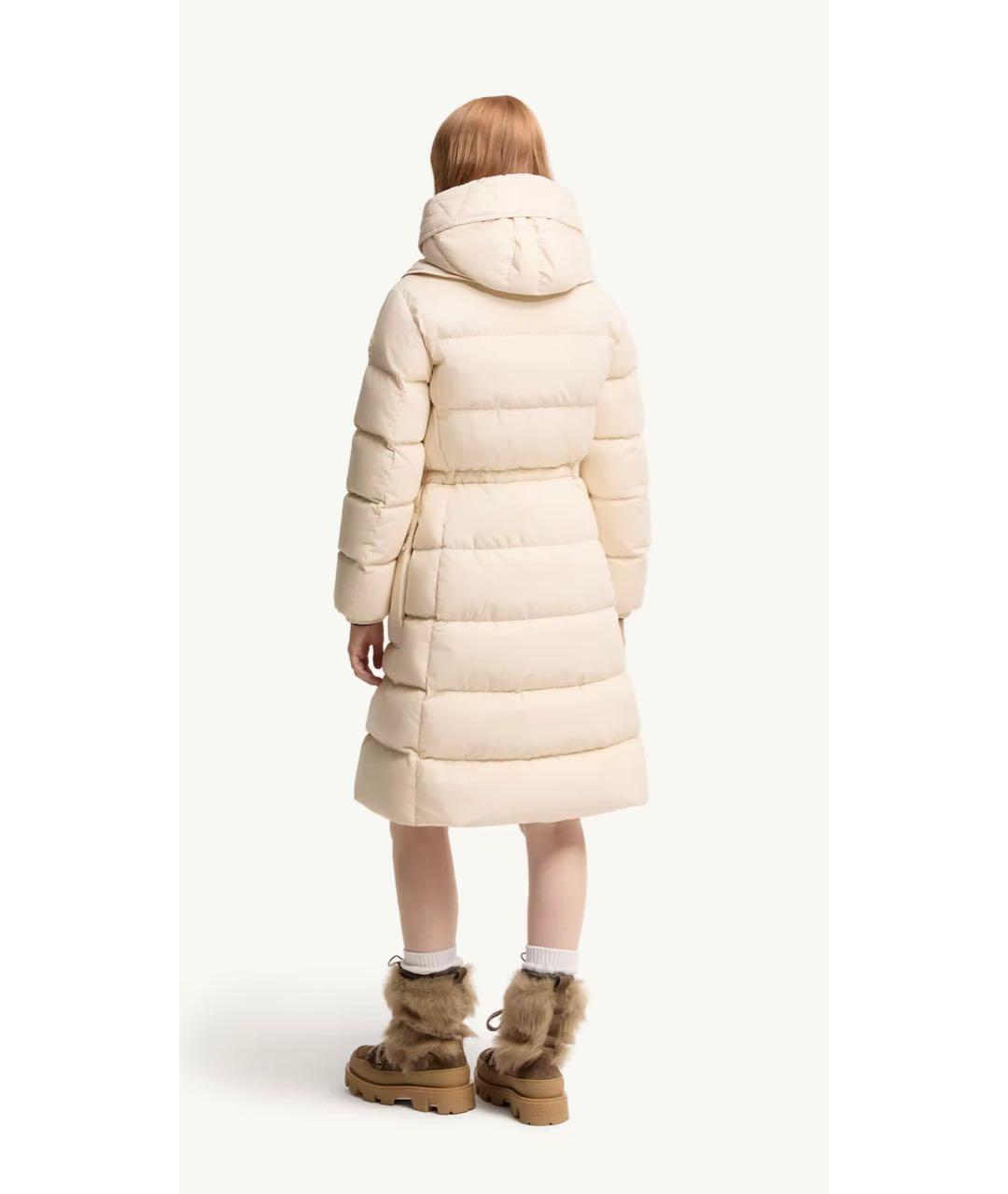 MONCLER Бежевый пуховик, фото 3