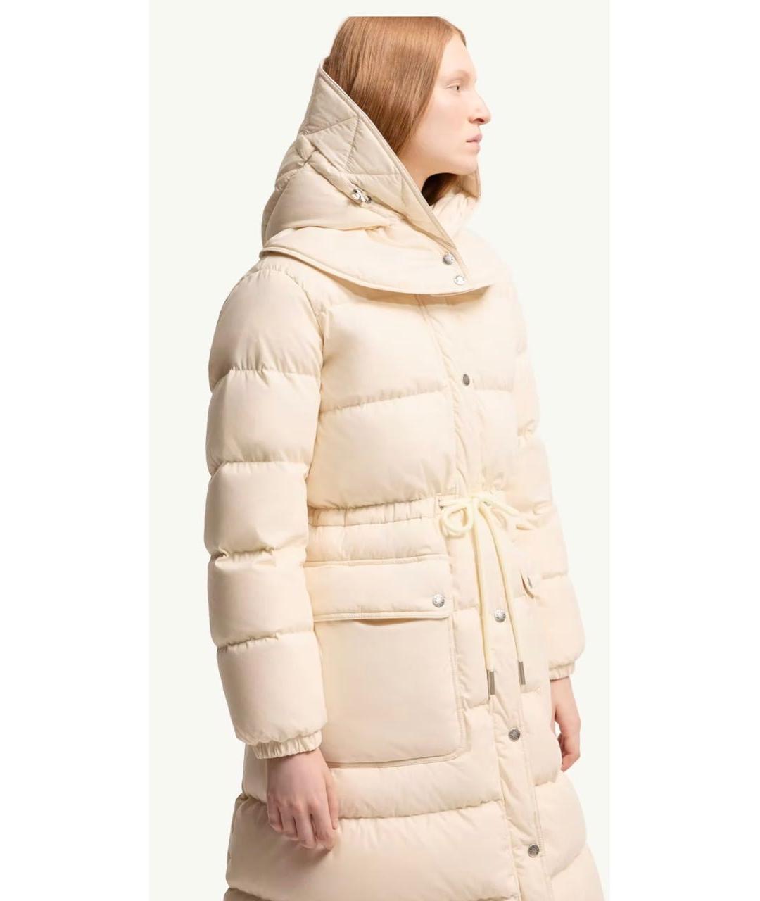 MONCLER Бежевый пуховик, фото 6