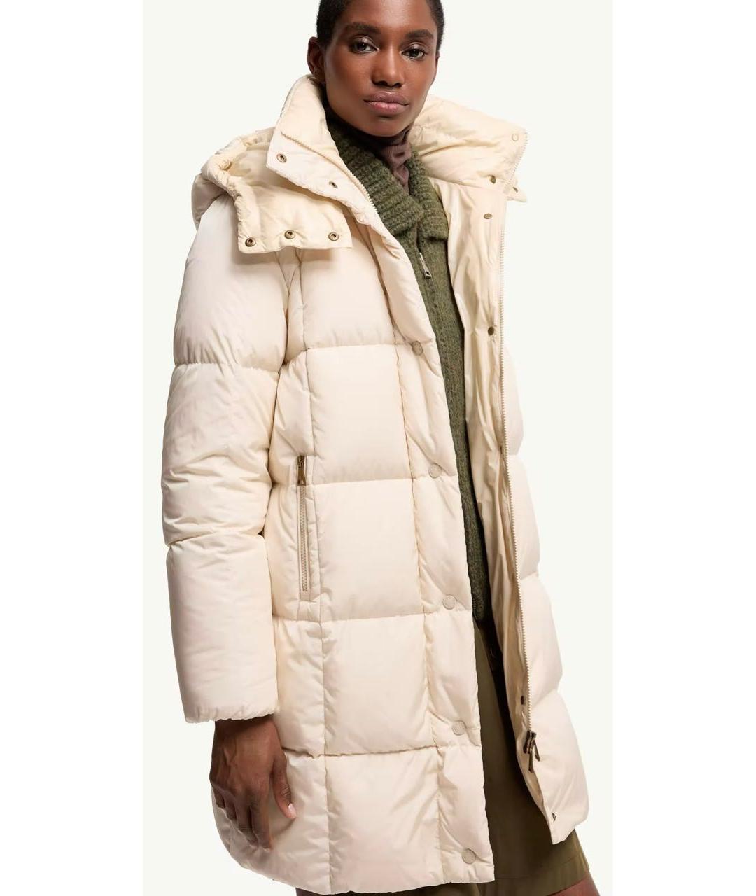 MONCLER Бежевый пуховик, фото 6