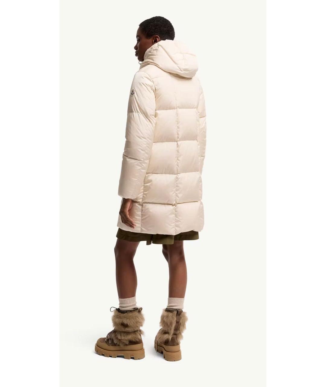 MONCLER Бежевый пуховик, фото 5