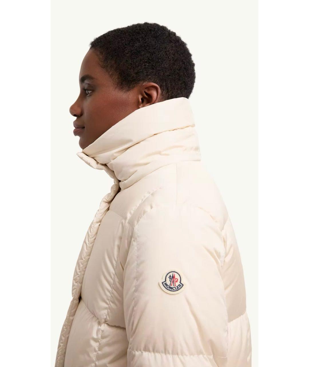 MONCLER Бежевый пуховик, фото 4