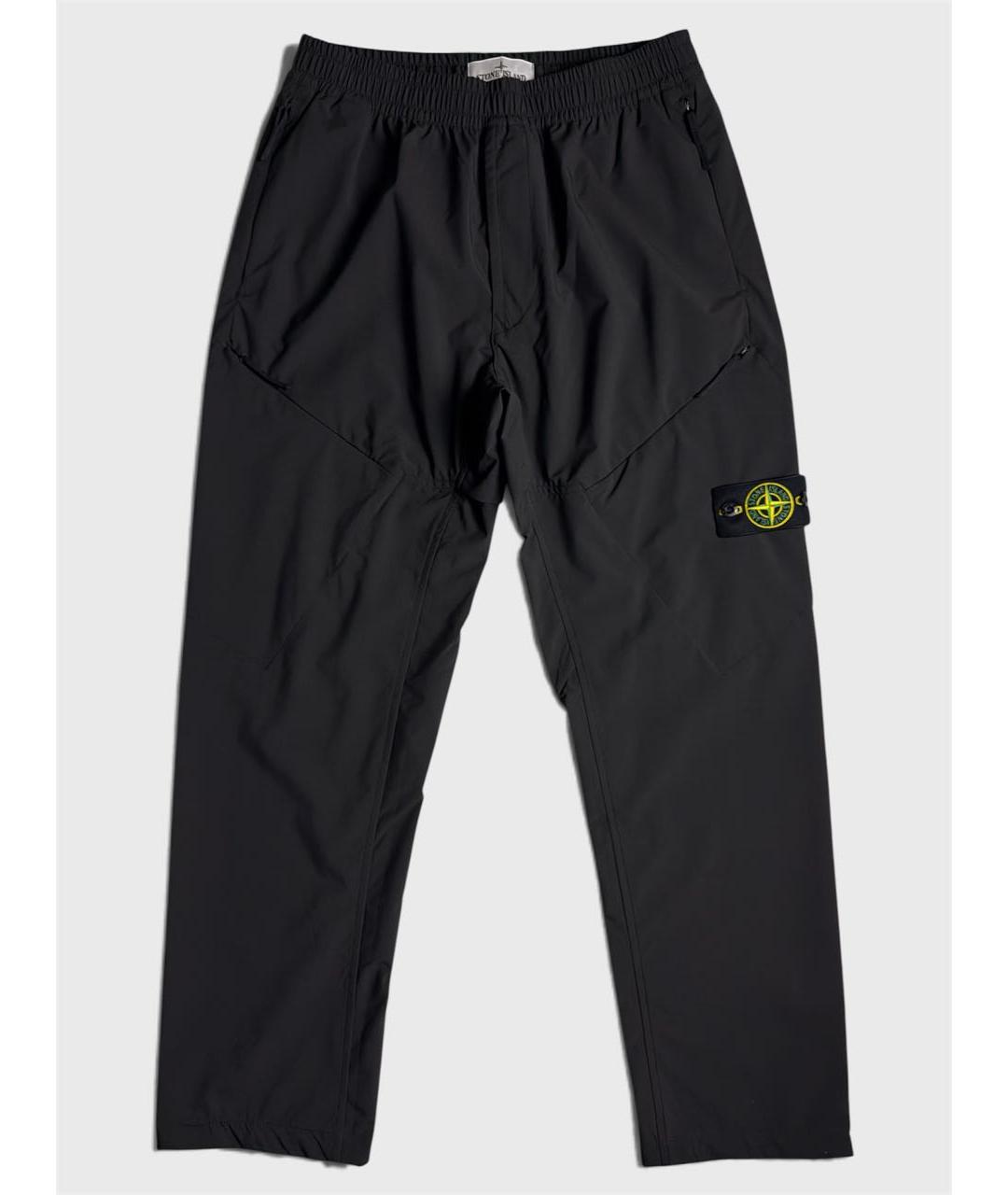 STONE ISLAND Черные повседневные брюки, фото 6