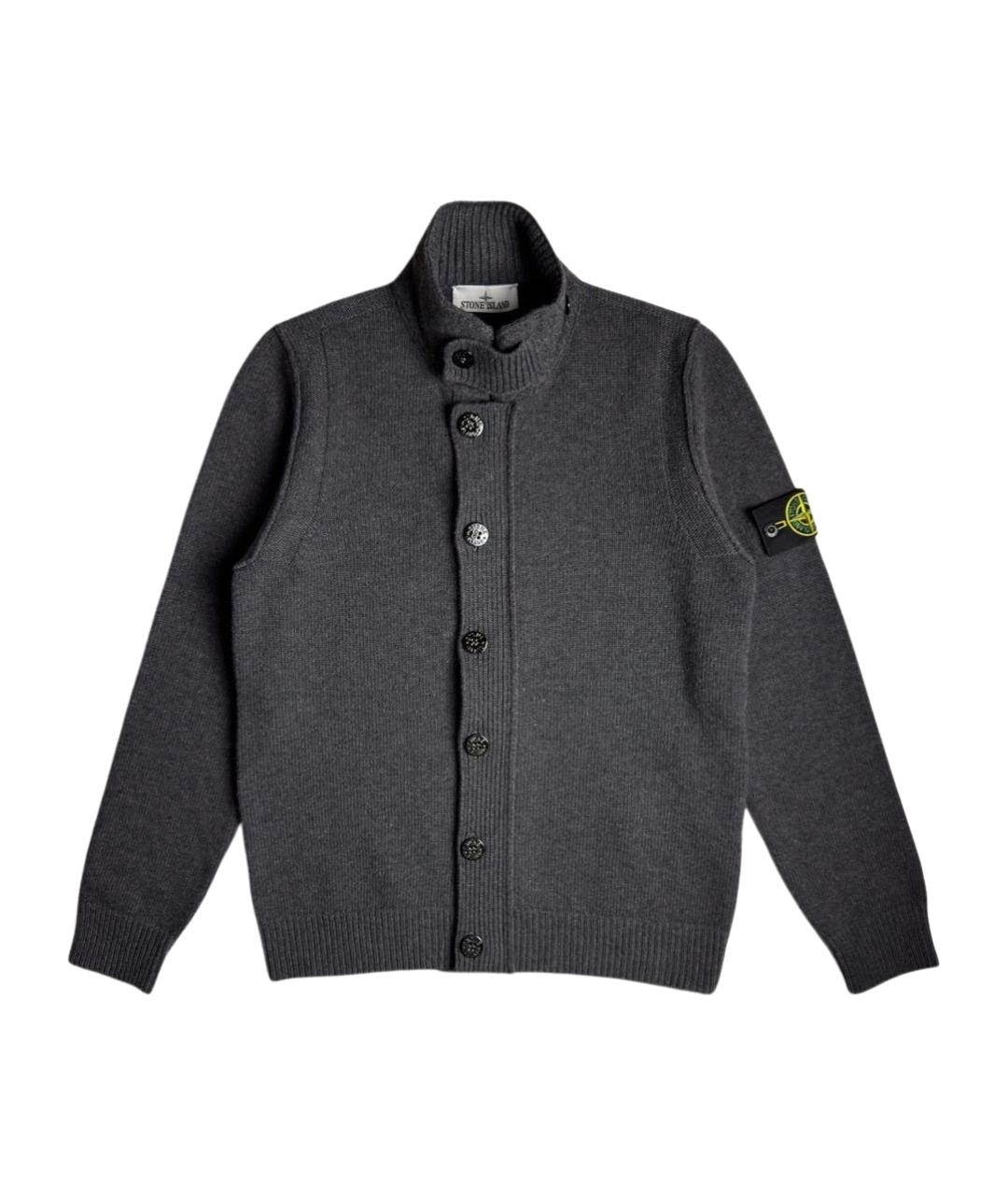 STONE ISLAND Серый шерстяной джемпер / свитер, фото 1