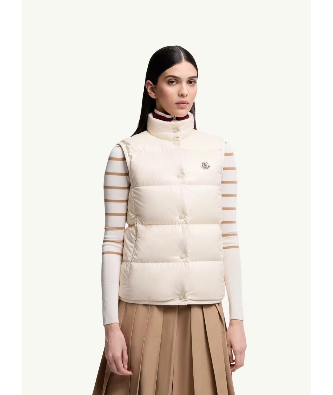 MONCLER Белый жилет, фото 4