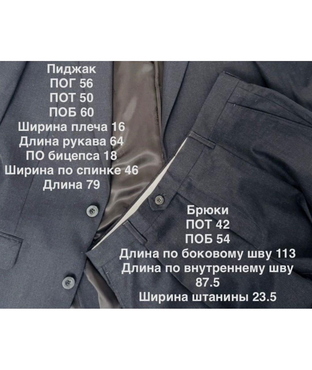 BRIONI Темно-синий классический костюм, фото 5