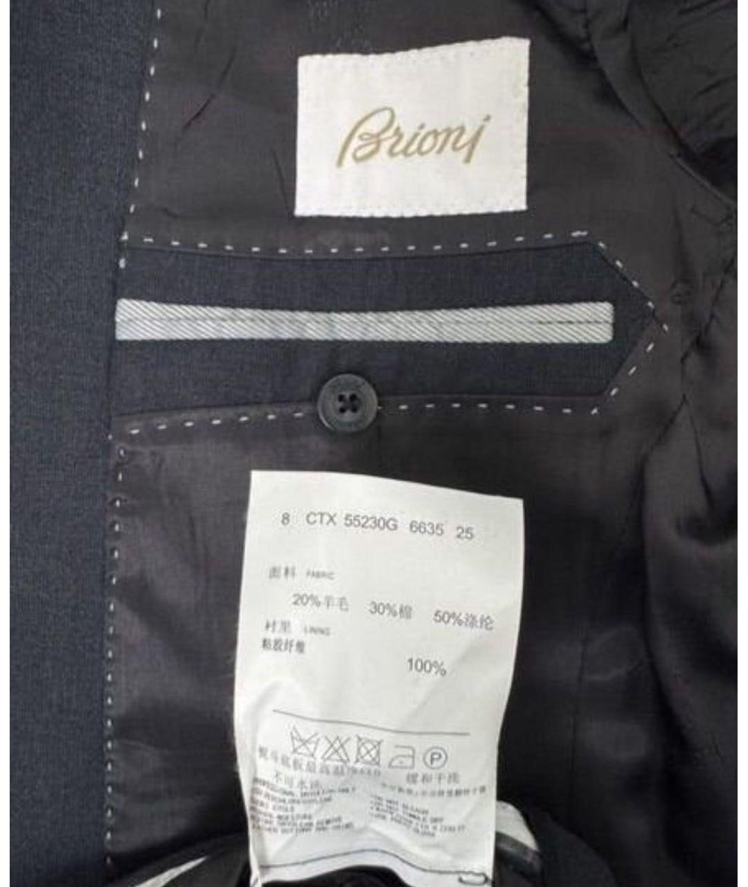 BRIONI Темно-синий классический костюм, фото 3