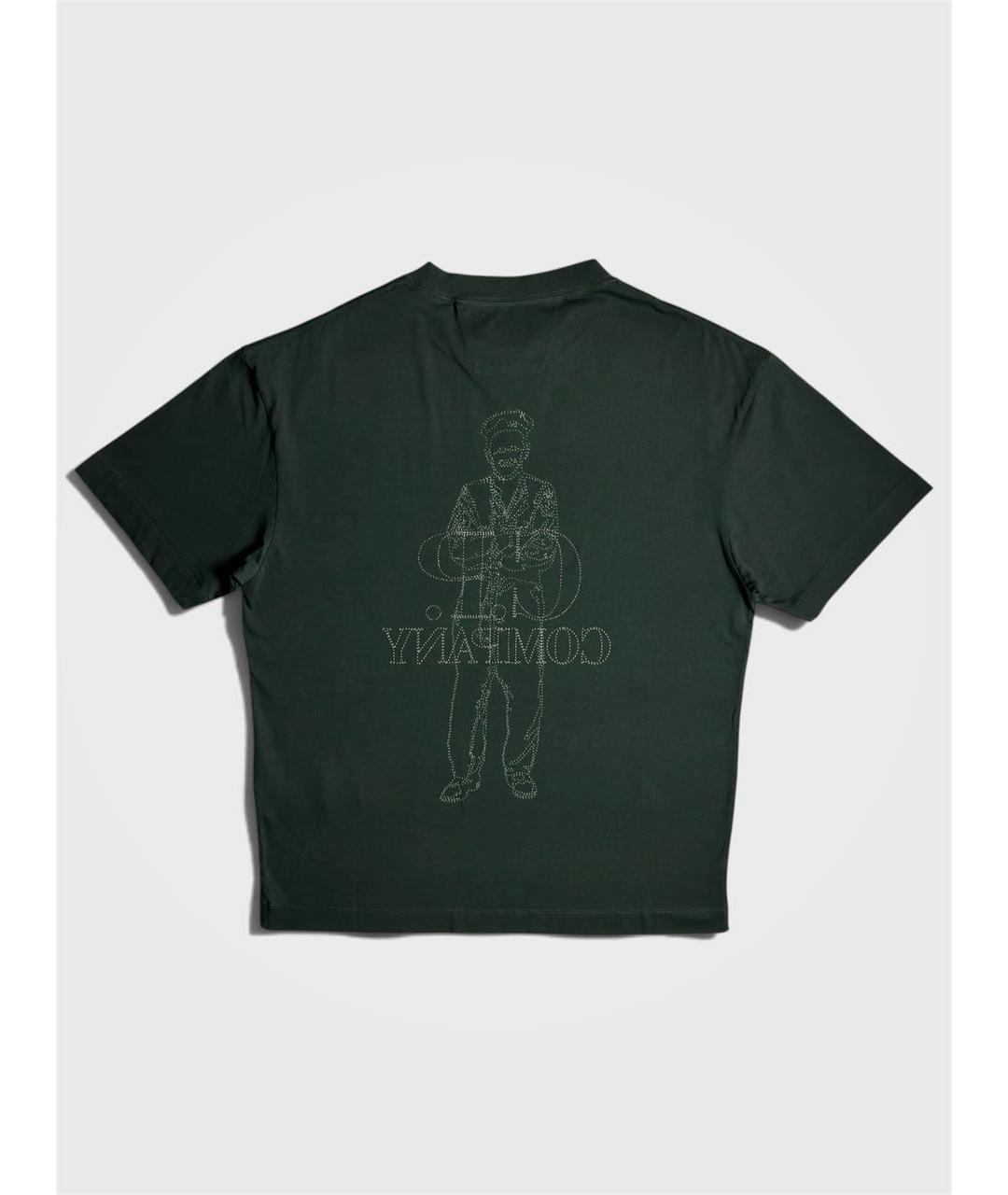 CP COMPANY Зеленая хлопковая футболка, фото 2