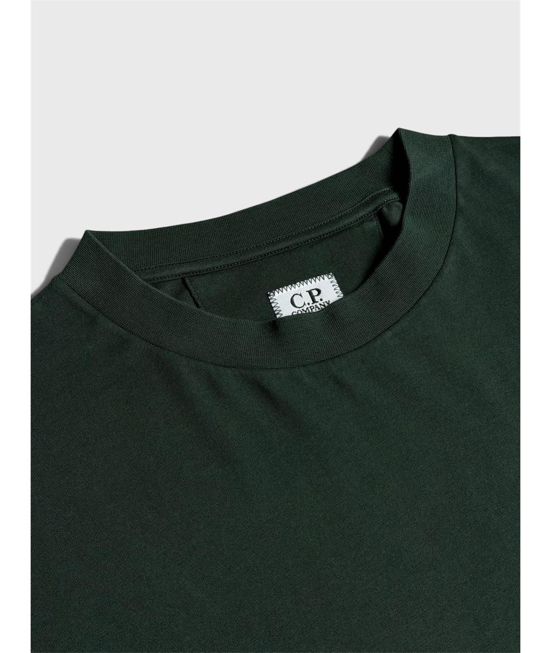 CP COMPANY Зеленая хлопковая футболка, фото 3