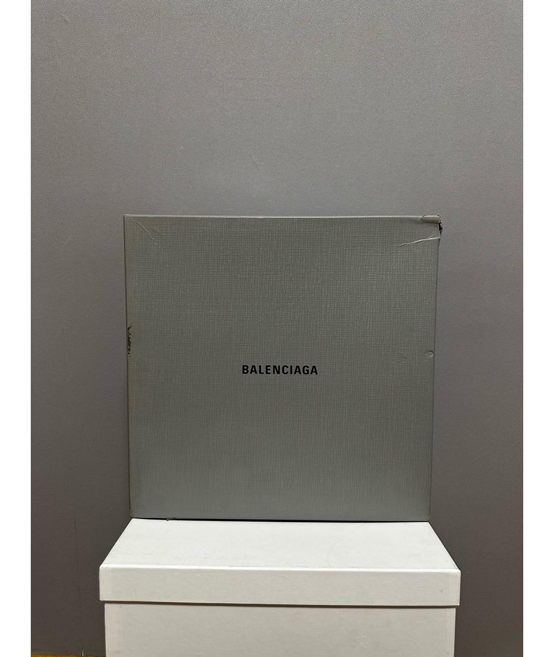 BALENCIAGA Черные ботинки из искусственной кожи, фото 8